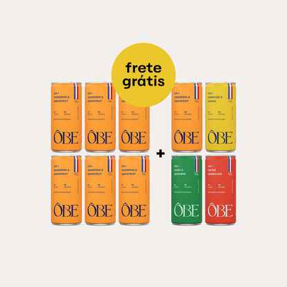 Ôbe Pack 10un — Escolha + Todos os Sabores - Tangerina & Grapefruit