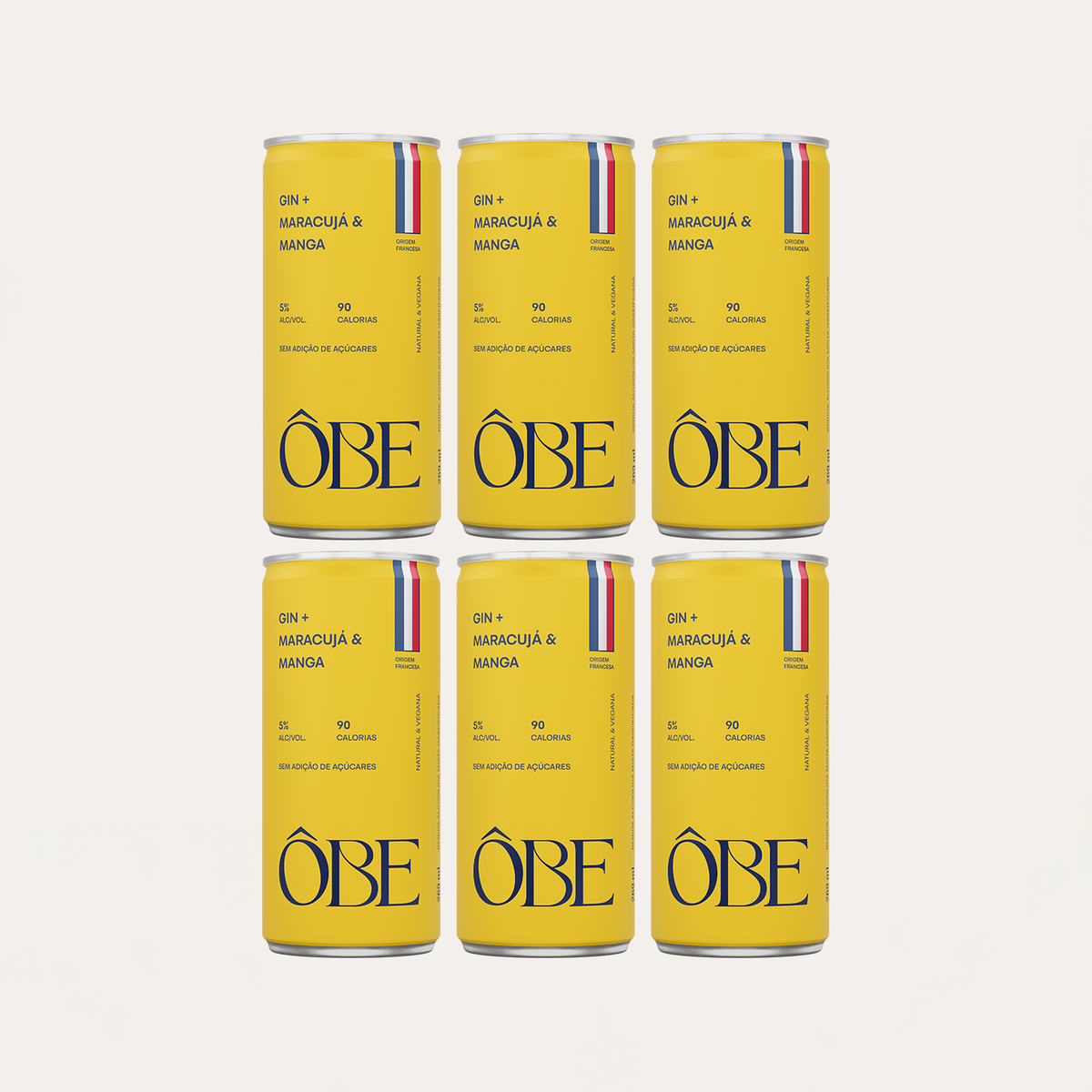 Ôbe Pack 6un — Sabor Único - Maracujá & Manga