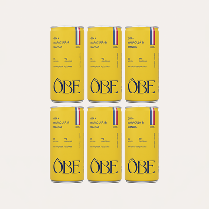 Ôbe Pack 6un — Sabor Único - Maracujá & Manga