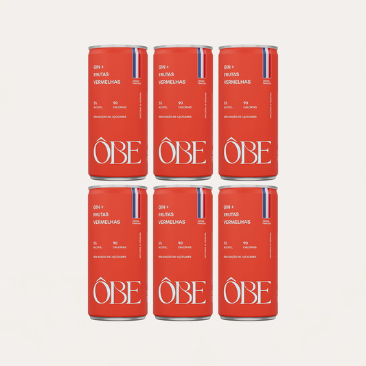 Ôbe Pack 6un — Sabor Único - Frutas Vermelhas